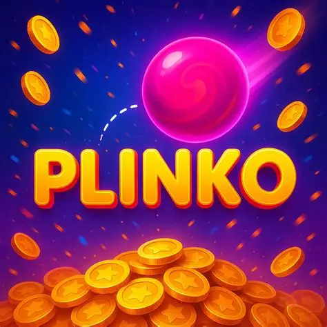 Plinko Casino glowing pink ball with confetti and coins